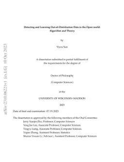 Detecting and Learning Out-of-Distribution Data in the Open world:
  Algorithm and Theory