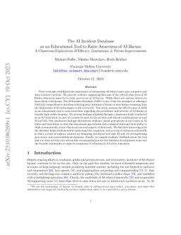 The AI Incident Database as an Educational Tool to Raise Awareness of AI
  Harms: A Classroom Exploration of Efficacy, Limitations, & Future
  Improvements