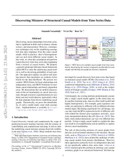 Discovering Mixtures of Structural Causal Models from Time Series Data