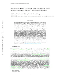 Advancing Pose-Guided Image Synthesis with Progressive Conditional
  Diffusion Models