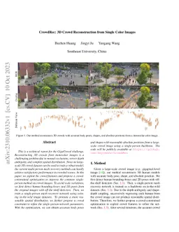 CrowdRec: 3D Crowd Reconstruction from Single Color Images