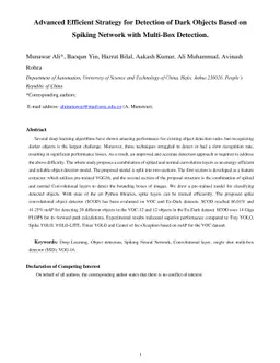 Advanced Efficient Strategy for Detection of Dark Objects Based on
  Spiking Network with Multi-Box Detection