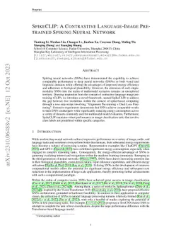 SpikeCLIP: A Contrastive Language-Image Pretrained Spiking Neural Network
