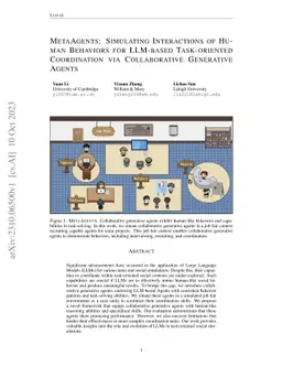MetaAgents: Large Language Model Based Agents for Decision-Making on Teaming