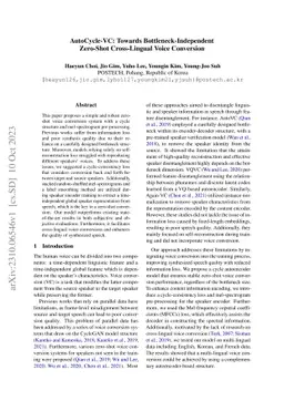 AutoCycle-VC: Towards Bottleneck-Independent Zero-Shot Cross-Lingual
  Voice Conversion