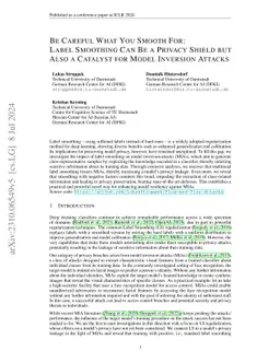 Be Careful What You Smooth For: Label Smoothing Can Be a Privacy Shield
  but Also a Catalyst for Model Inversion Attacks