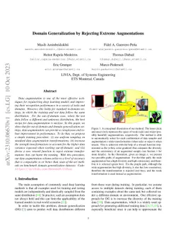 Domain Generalization by Rejecting Extreme Augmentations