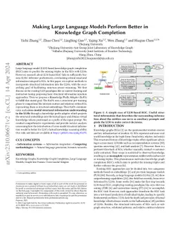 Making Large Language Models Perform Better in Knowledge Graph
  Completion