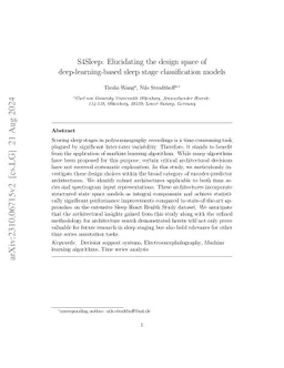 S4Sleep: Elucidating the design space of deep-learning-based sleep stage classification models