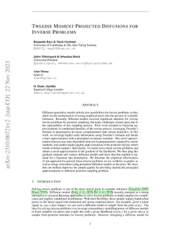 Tweedie Moment Projected Diffusions For Inverse Problems