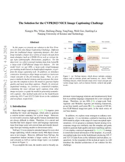 The Solution for the CVPR2023 NICE Image Captioning Challenge