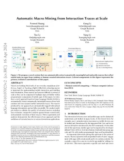 Automatic Macro Mining from Interaction Traces at Scale