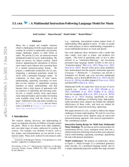 LLark: A Multimodal Instruction-Following Language Model for Music