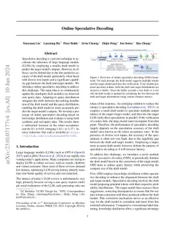 Online Speculative Decoding