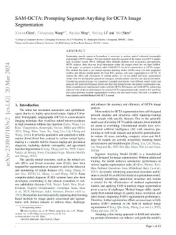 SAM-OCTA: Prompting Segment-Anything for OCTA Image Segmentation