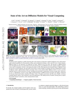 State of the Art on Diffusion Models for Visual Computing