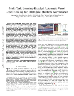 Multi-Task Learning-Enabled Automatic Vessel Draft Reading for
  Intelligent Maritime Surveillance