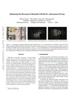 Optimizing the Placement of Roadside LiDARs for Autonomous Driving