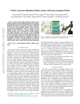 CoPAL: Corrective Planning of Robot Actions with Large Language Models