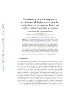 Consistency of some sequential experimental design strategies for
  excursion set estimation based on vector-valued Gaussian processes