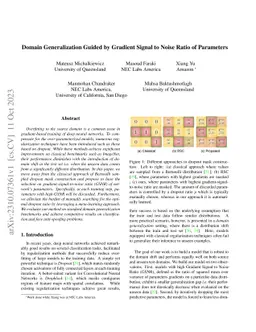Domain Generalization Guided by Gradient Signal to Noise Ratio of
  Parameters