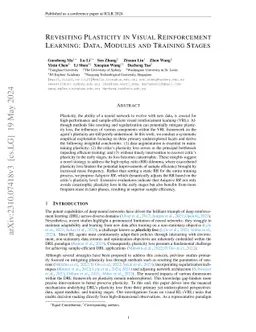 Revisiting Plasticity in Visual Reinforcement Learning: Data, Modules
  and Training Stages