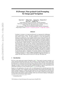 FGPrompt: Fine-grained Goal Prompting for Image-goal Navigation