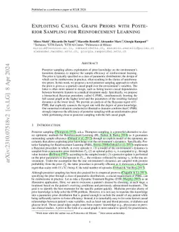 Exploiting Causal Graph Priors with Posterior Sampling for Reinforcement
  Learning