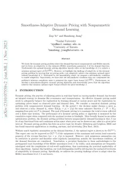 Smoothness-Adaptive Dynamic Pricing with Nonparametric Demand Learning