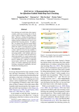 QACHECK: A Demonstration System for Question-Guided Multi-Hop
  Fact-Checking