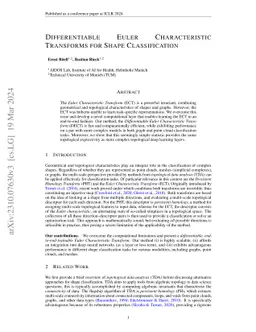 Differentiable Euler Characteristic Transforms for Shape Classification