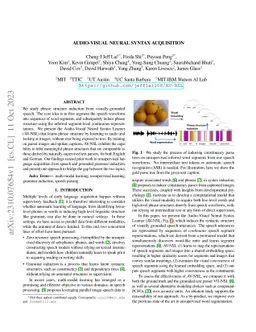 Audio-Visual Neural Syntax Acquisition