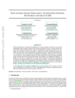 Explainable Image Similarity: Integrating Siamese Networks and Grad-CAM