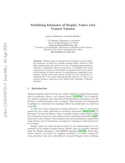 Stabilizing Estimates of Shapley Values with Control Variates