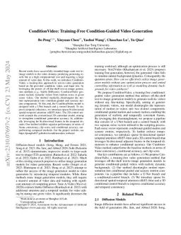 ConditionVideo: Training-Free Condition-Guided Text-to-Video Generation