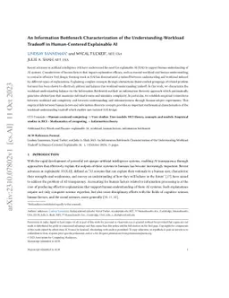 An Information Bottleneck Characterization of the Understanding-Workload
  Tradeoff