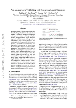 Non-autoregressive Text Editing with Copy-aware Latent Alignments