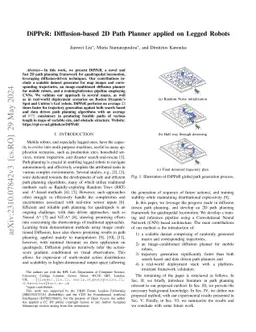 DiPPeR: Diffusion-based 2D Path Planner applied on Legged Robots