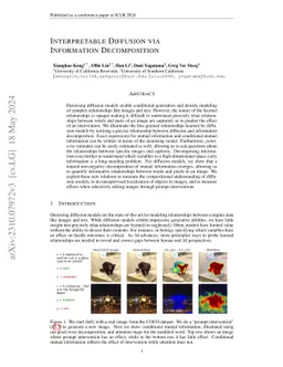 Interpretable Diffusion via Information Decomposition