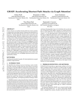 GRASP: Accelerating Shortest Path Attacks via Graph Attention