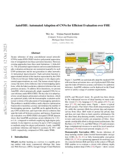 AutoFHE: Automated Adaption of CNNs for Efficient Evaluation over FHE