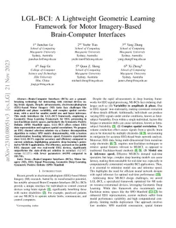 LGL-BCI: A Motor-Imagery-Based Brain-Computer Interface with Geometric Learning