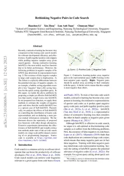 Rethinking Negative Pairs in Code Search