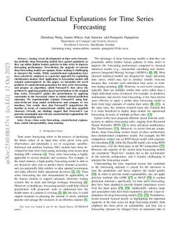Counterfactual Explanations for Time Series Forecasting