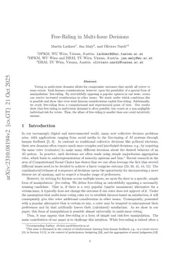 Free-Riding in Multi-Issue Decisions