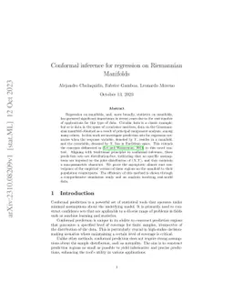 Conformal inference for regression on Riemannian Manifolds