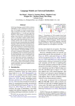 Language Models are Universal Embedders