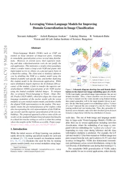 Leveraging Vision-Language Models for Improving Domain Generalization in
  Image Classification