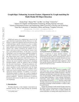 GraphAlign: Enhancing Accurate Feature Alignment by Graph matching for
  Multi-Modal 3D Object Detection