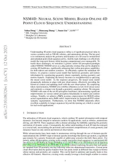 NSM4D: Neural Scene Model Based Online 4D Point Cloud Sequence
  Understanding